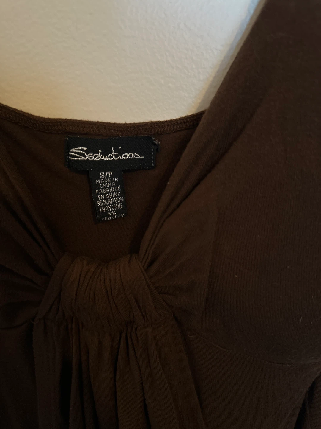 Seductions Brown Ruched Tank Top - photo 2