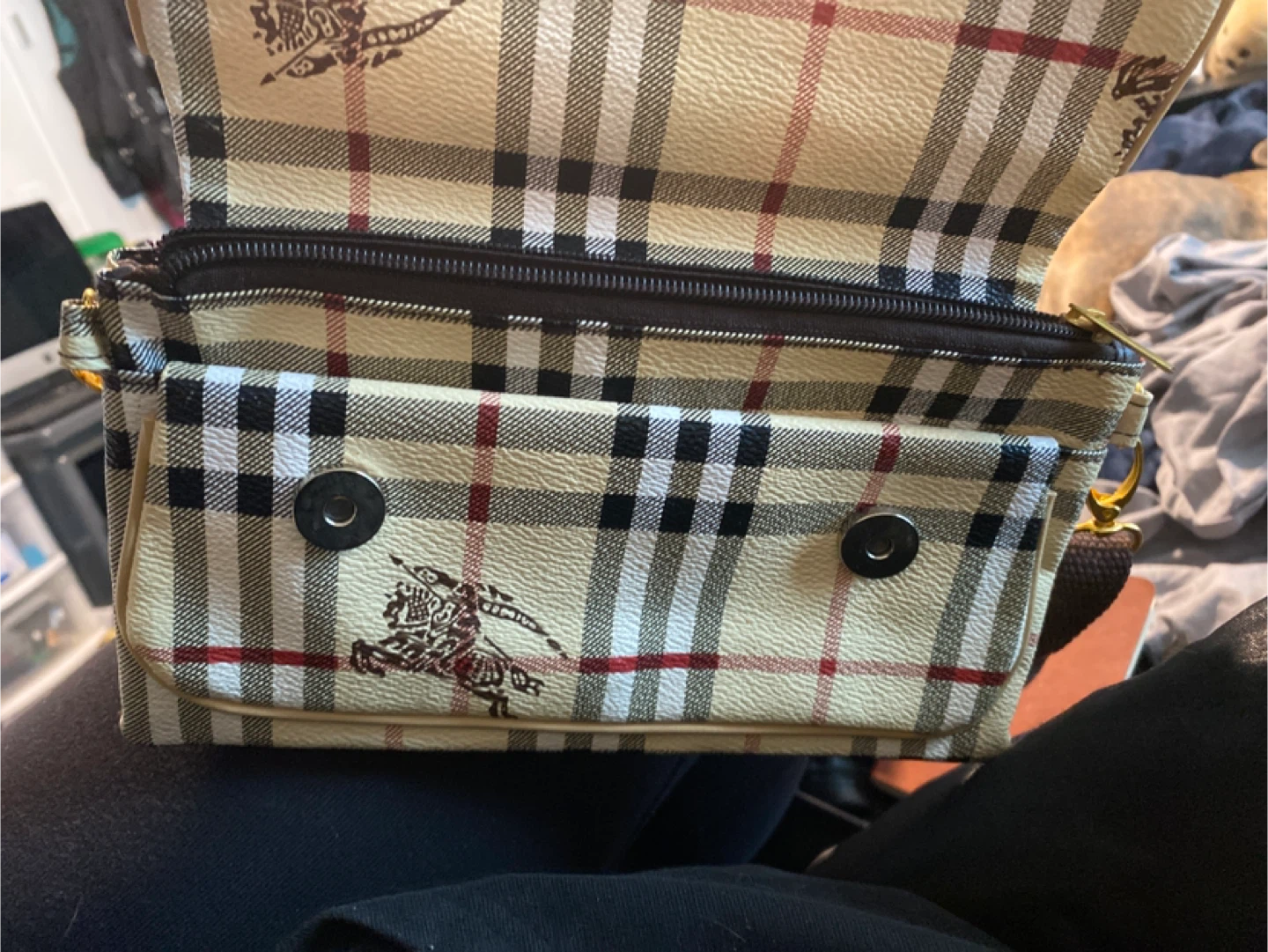 Burberry Haymarket Check Clutch Wallet - photo 3