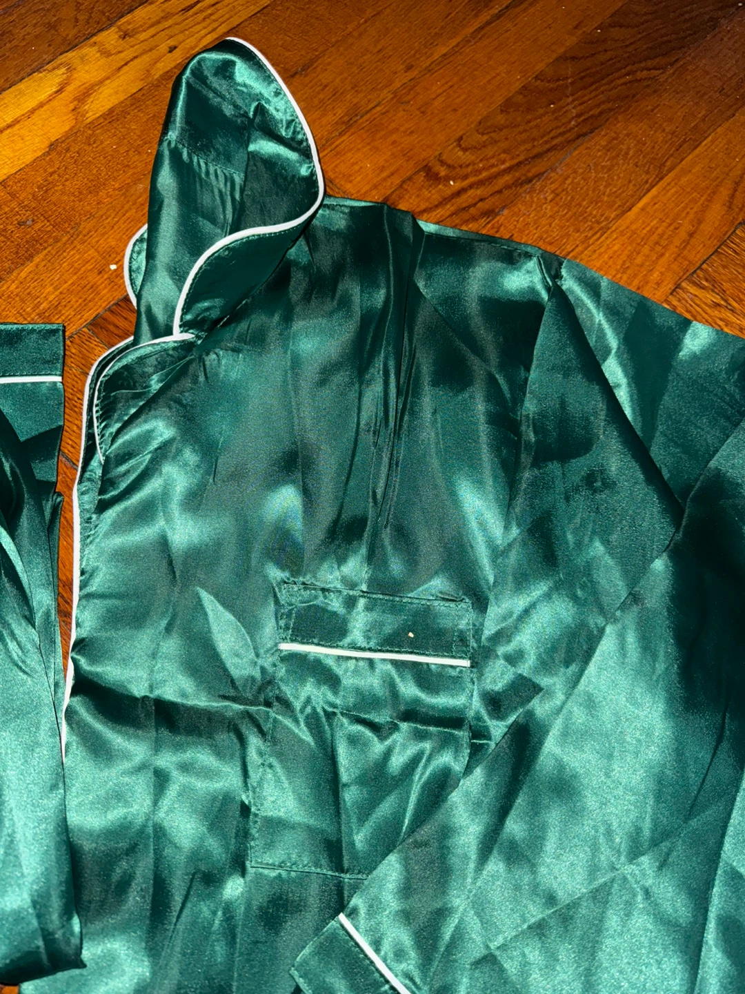 Green Satin Pajama Set by Chase New Design - photo 2