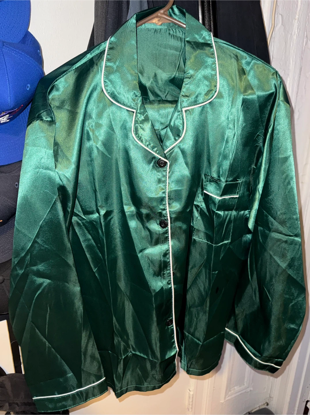 Green Satin Pajama Set by Chase New Design - photo 5