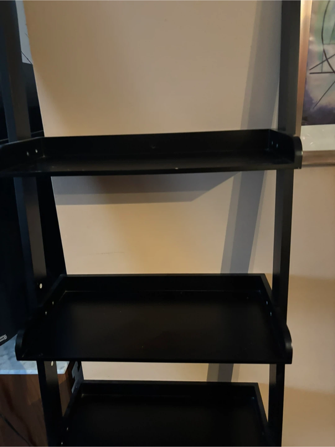 Black 4-Tier Ladder Shelf - photo 4