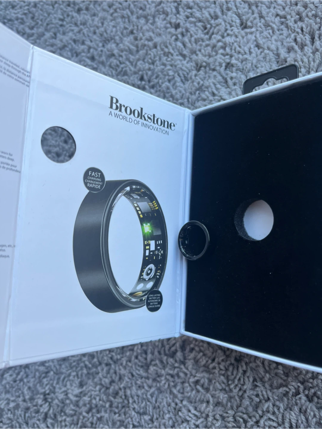 Brookstone Smart Ring Health Tracker - Size 7 - photo 2