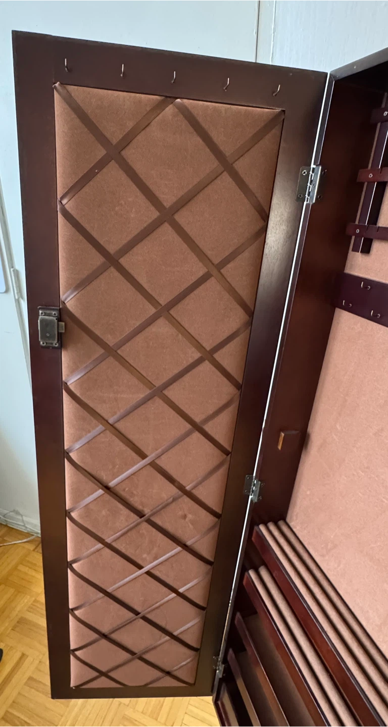 Standing Jewellery Armoire with Mirror - photo 3