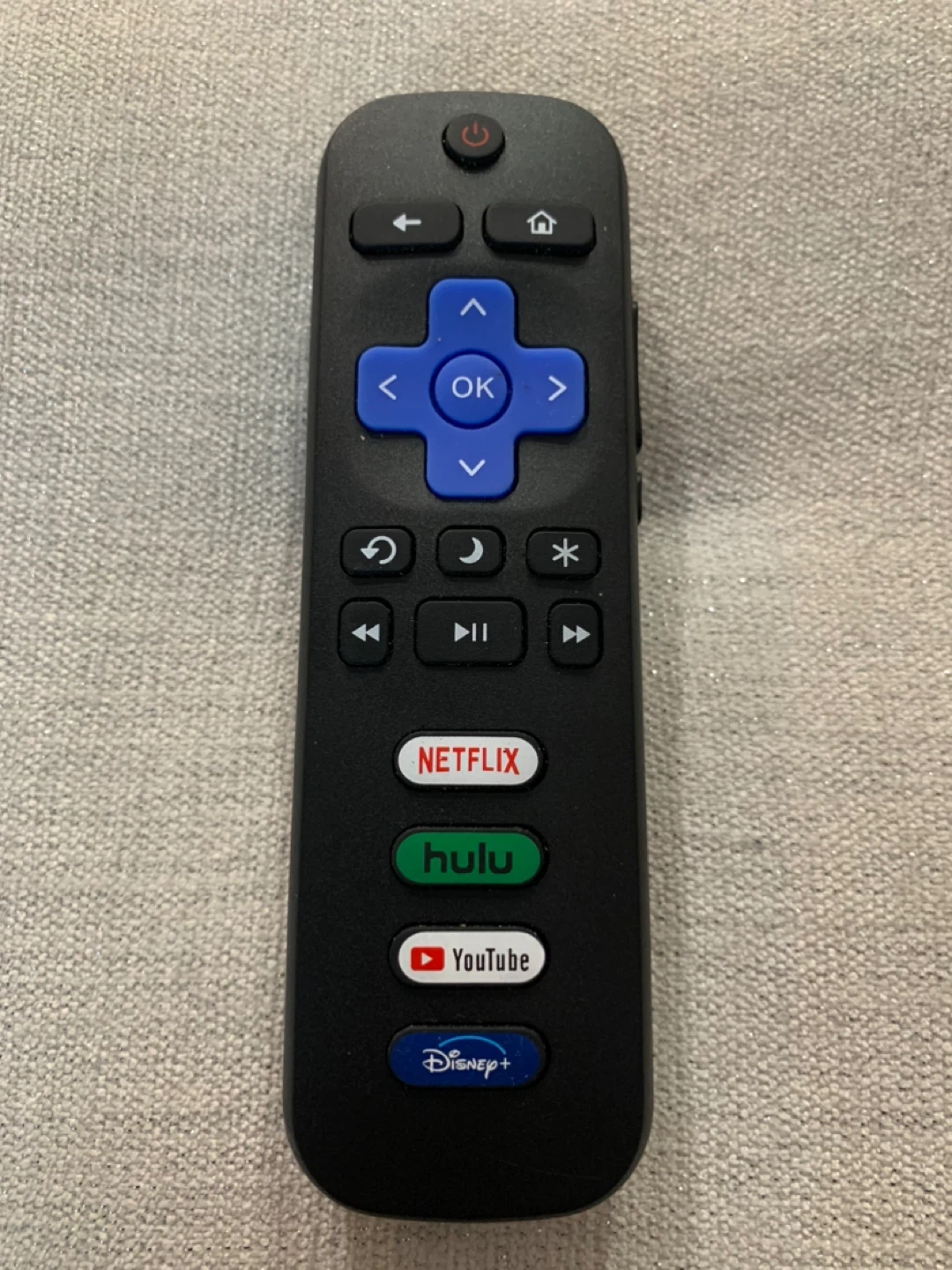 Black Streaming Remote Control with App Buttons - photo 5
