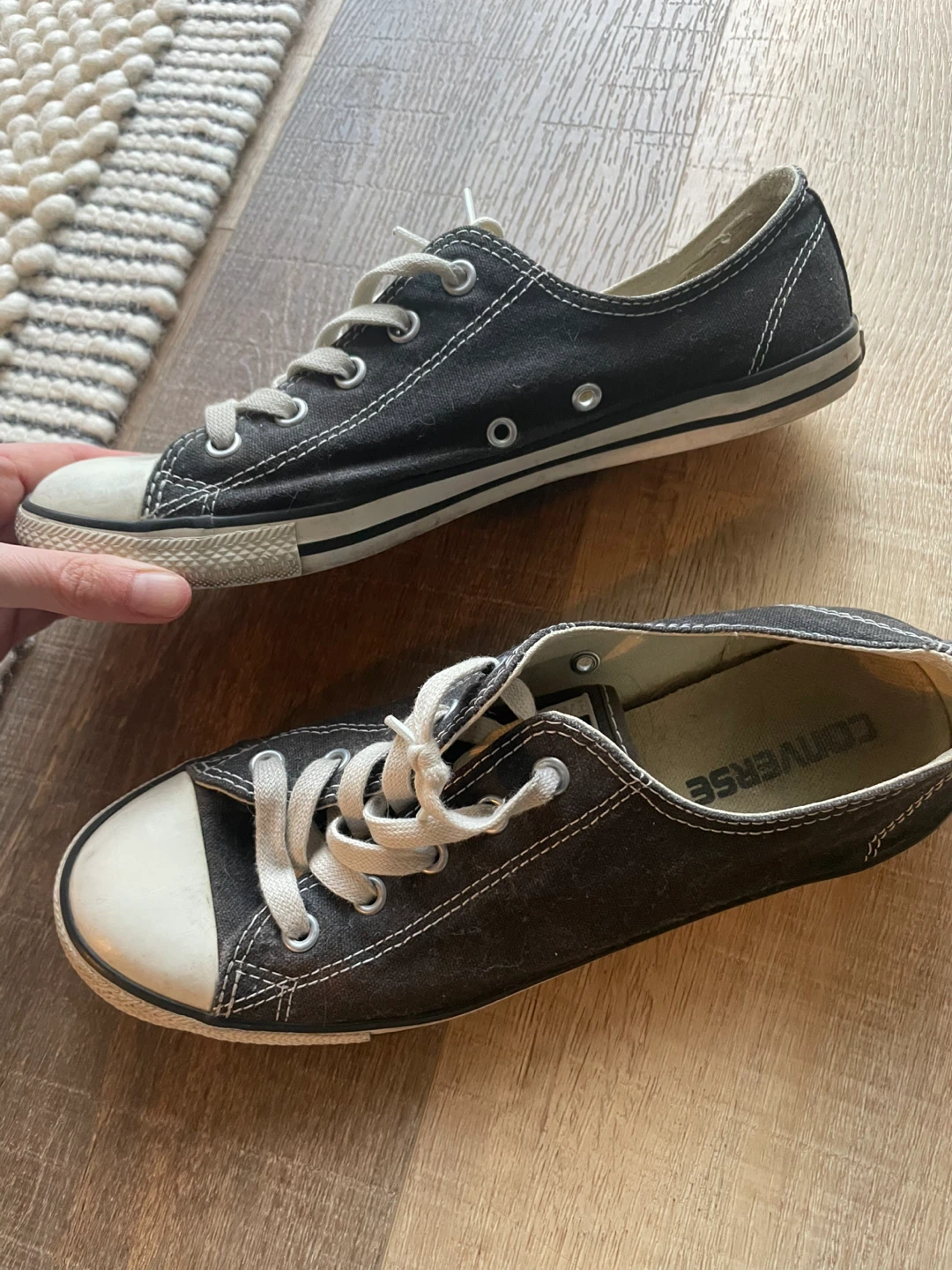 Converse Chuck Taylor All Star Sneakers - Black, Size 8 - photo 2