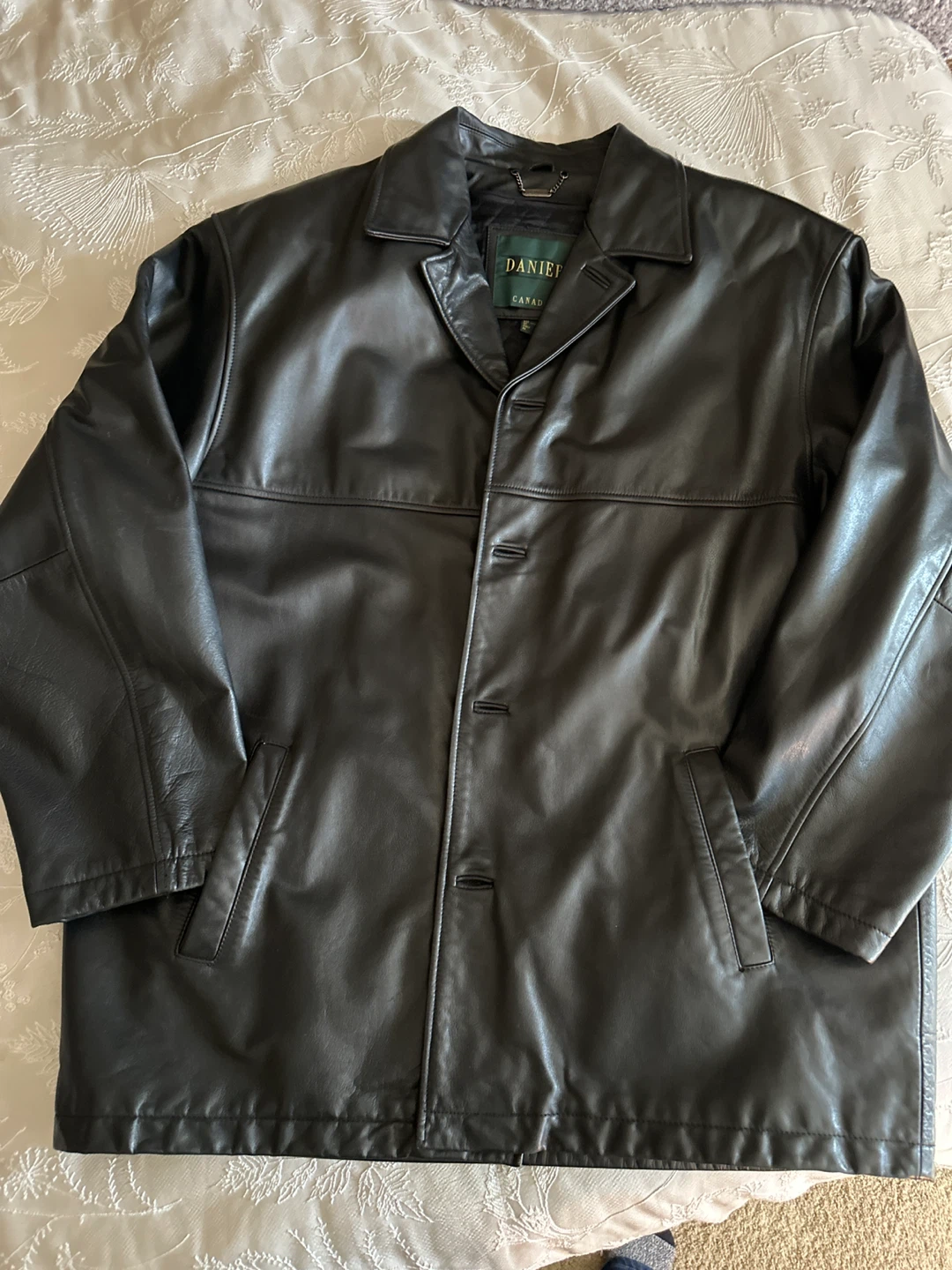 Danier Men’s  Black Leather Jacket