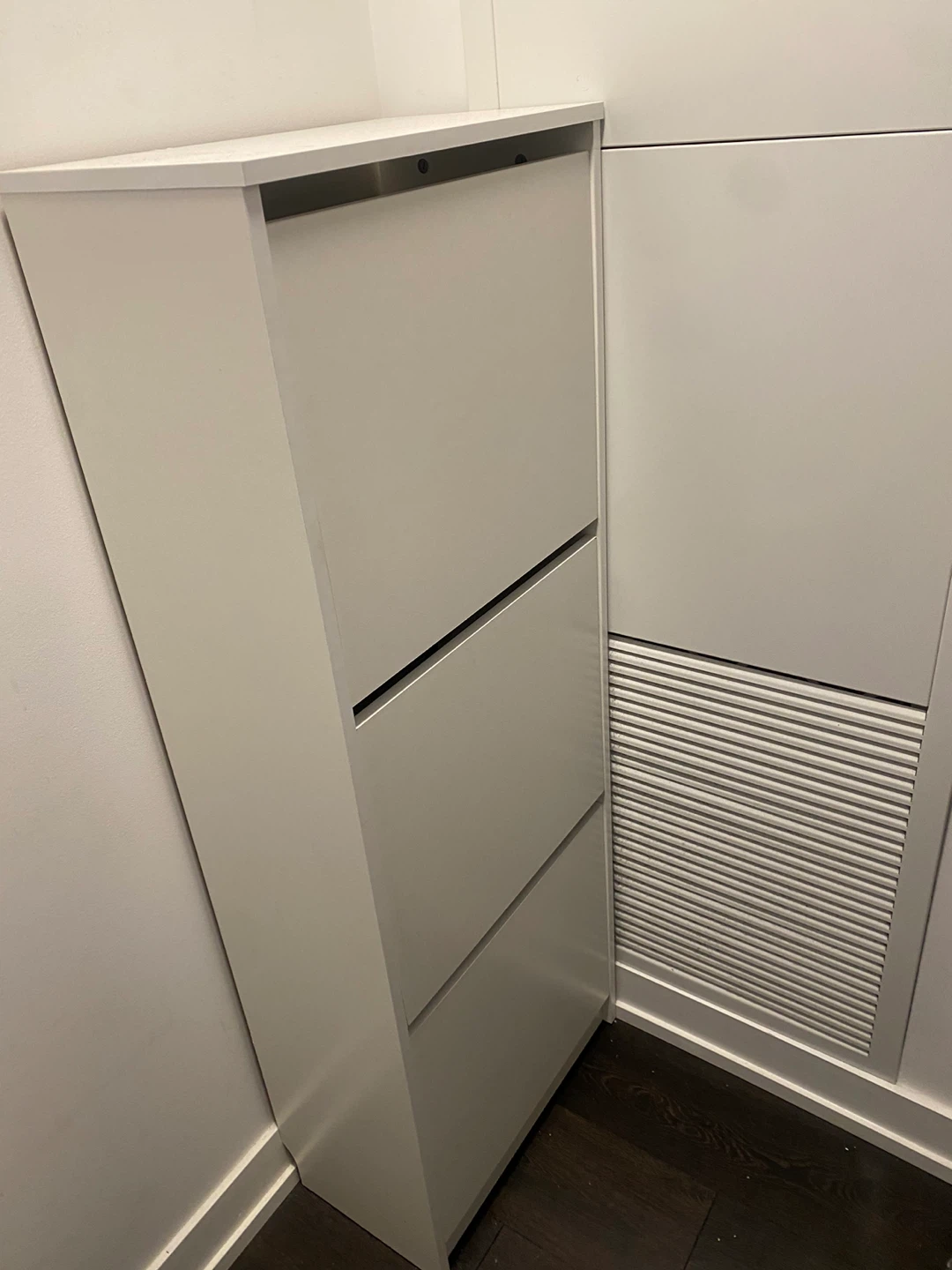 Ikea White 3-Tier Shoe Cabinet - photo 3