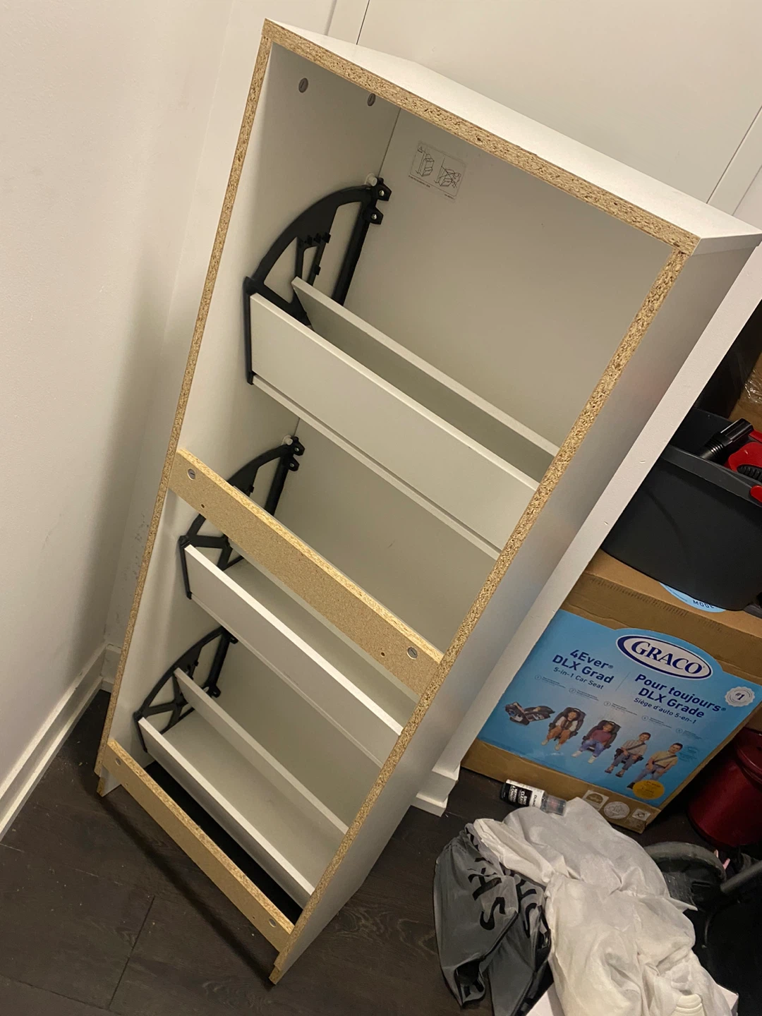 Ikea White 3-Tier Shoe Cabinet - photo 4
