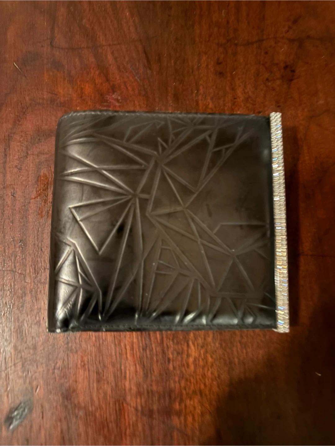 Swarovski Black Textured Wallet