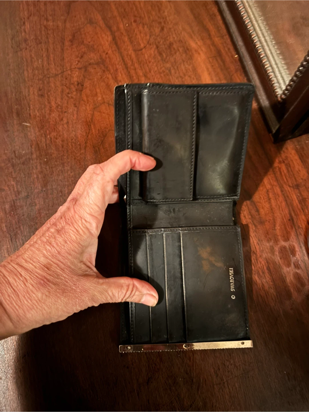 Swarovski Black Textured Wallet - photo 5
