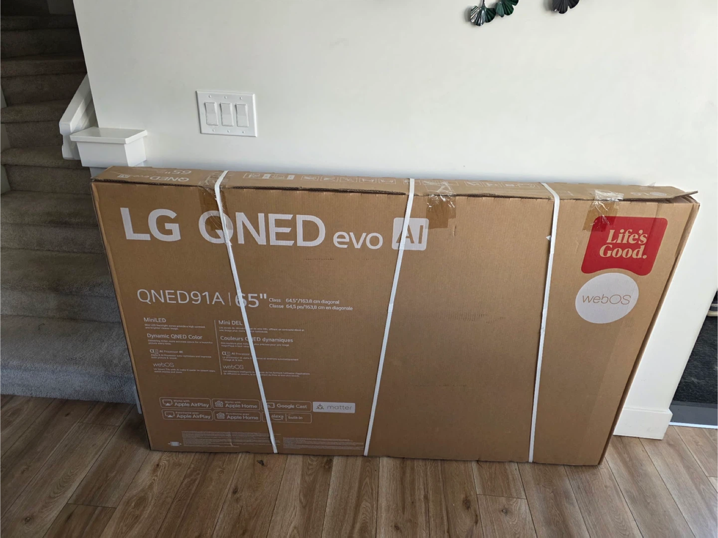 LG QNED91A 65" 4K Smart TV - Brand New