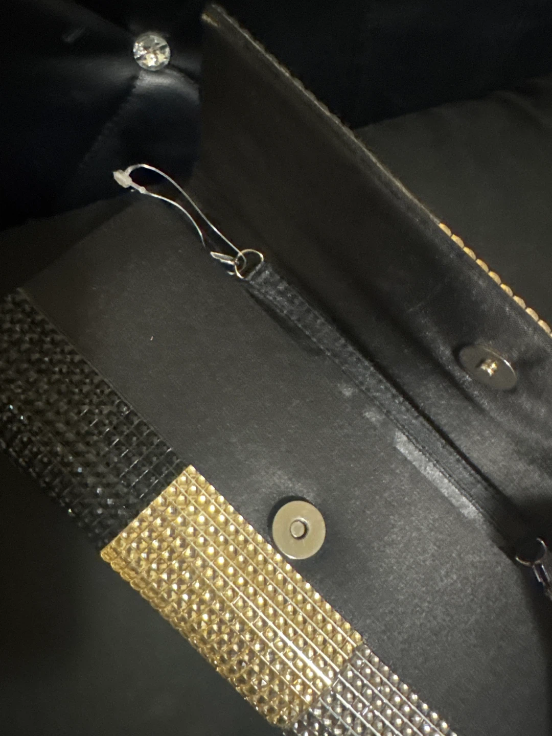 Sparkly Clutch Bag with Chain - photo 2