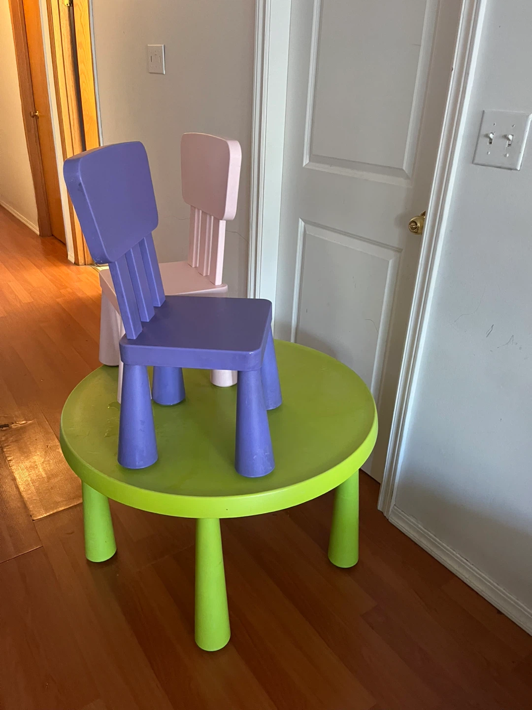 IKEA Mammut Children's Chairs (Pink and Purple)