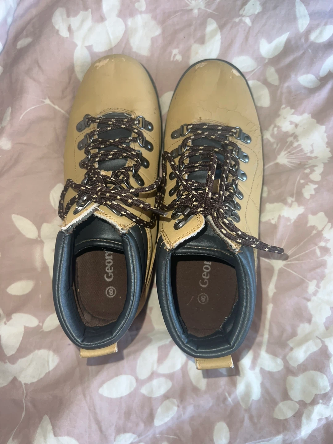 George Shoes Tan Lace-Up