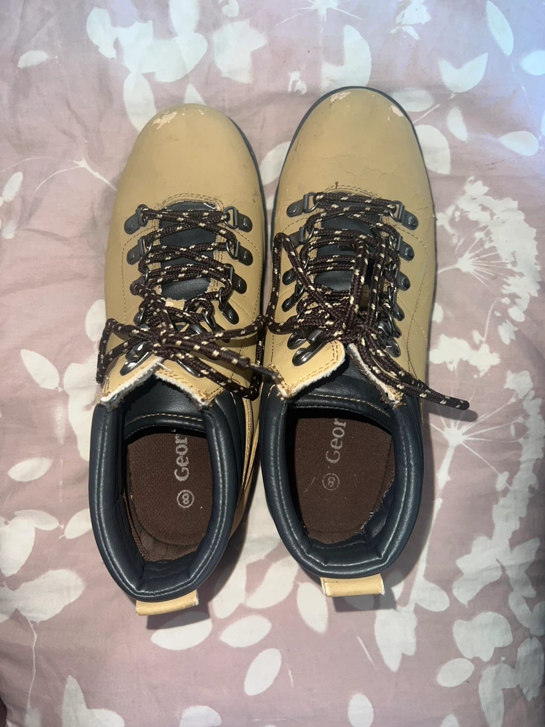 George Shoes Tan Lace-Up - photo 3