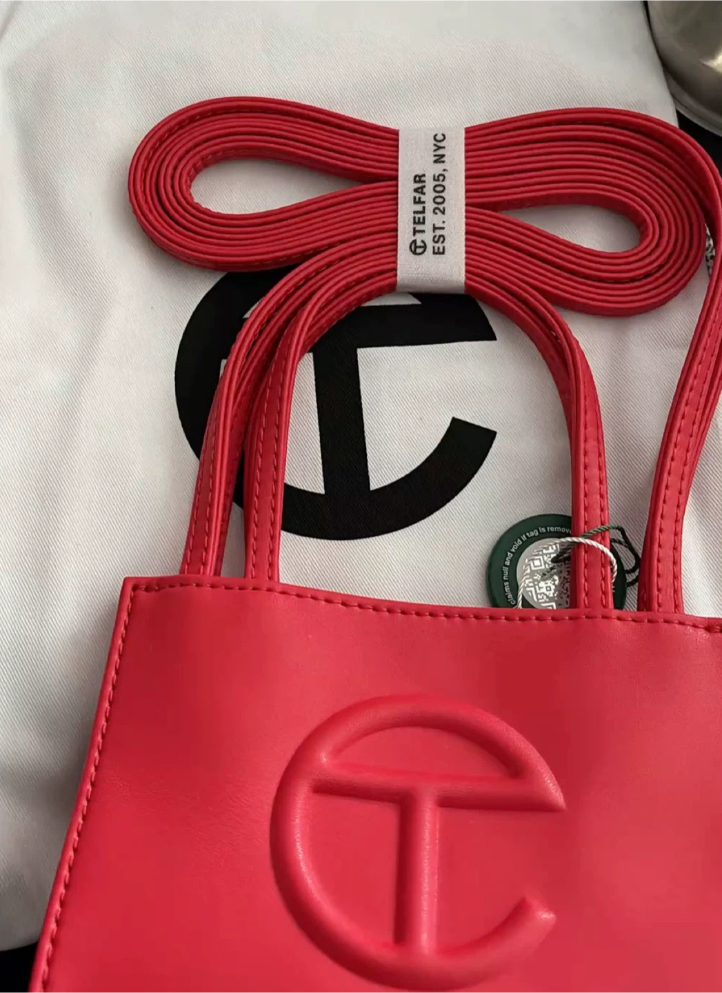 Telfar Red Shopping Bag