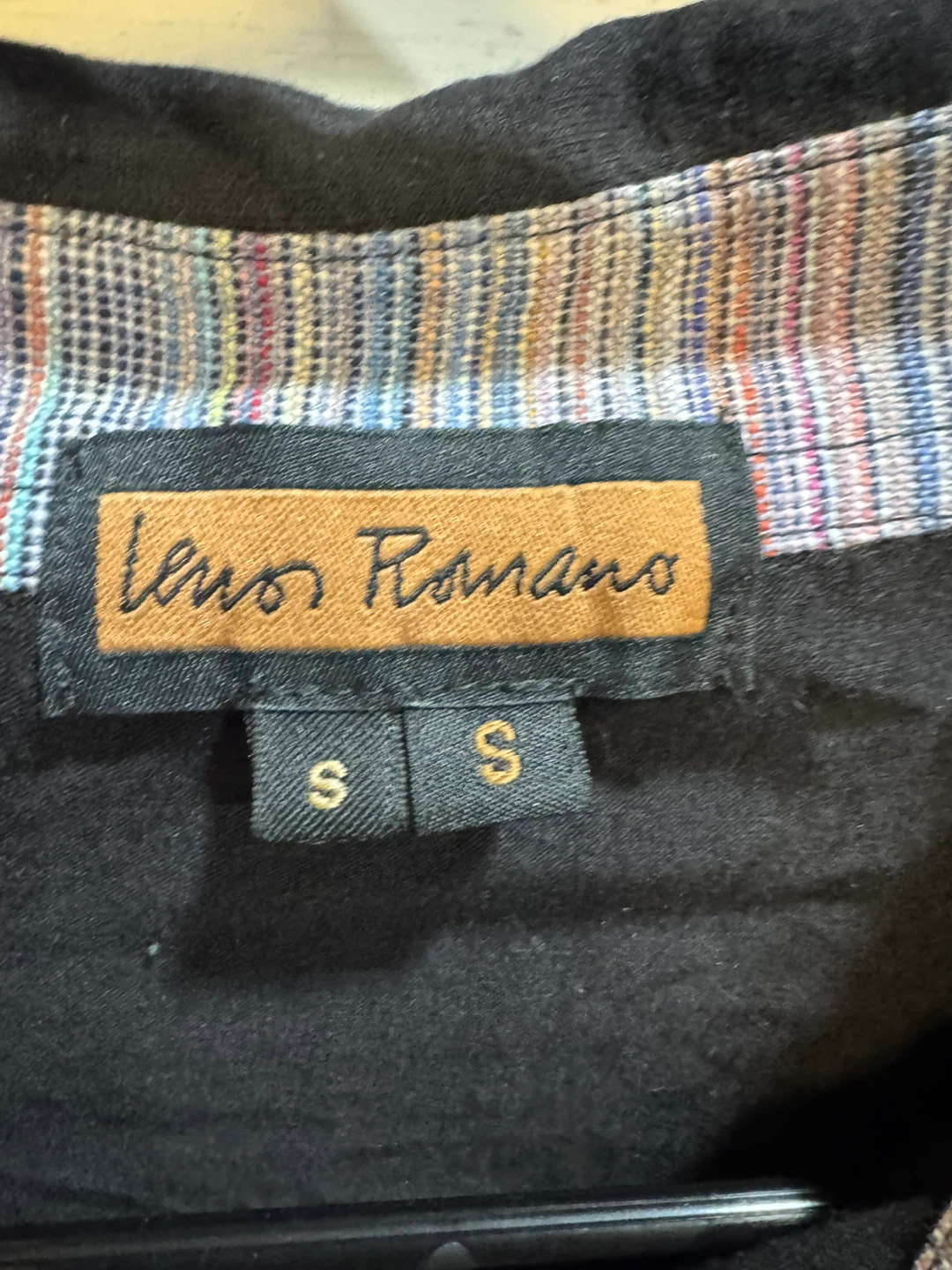 Leno Romano Black Long Sleeve Polo Shirt Size S - photo 3