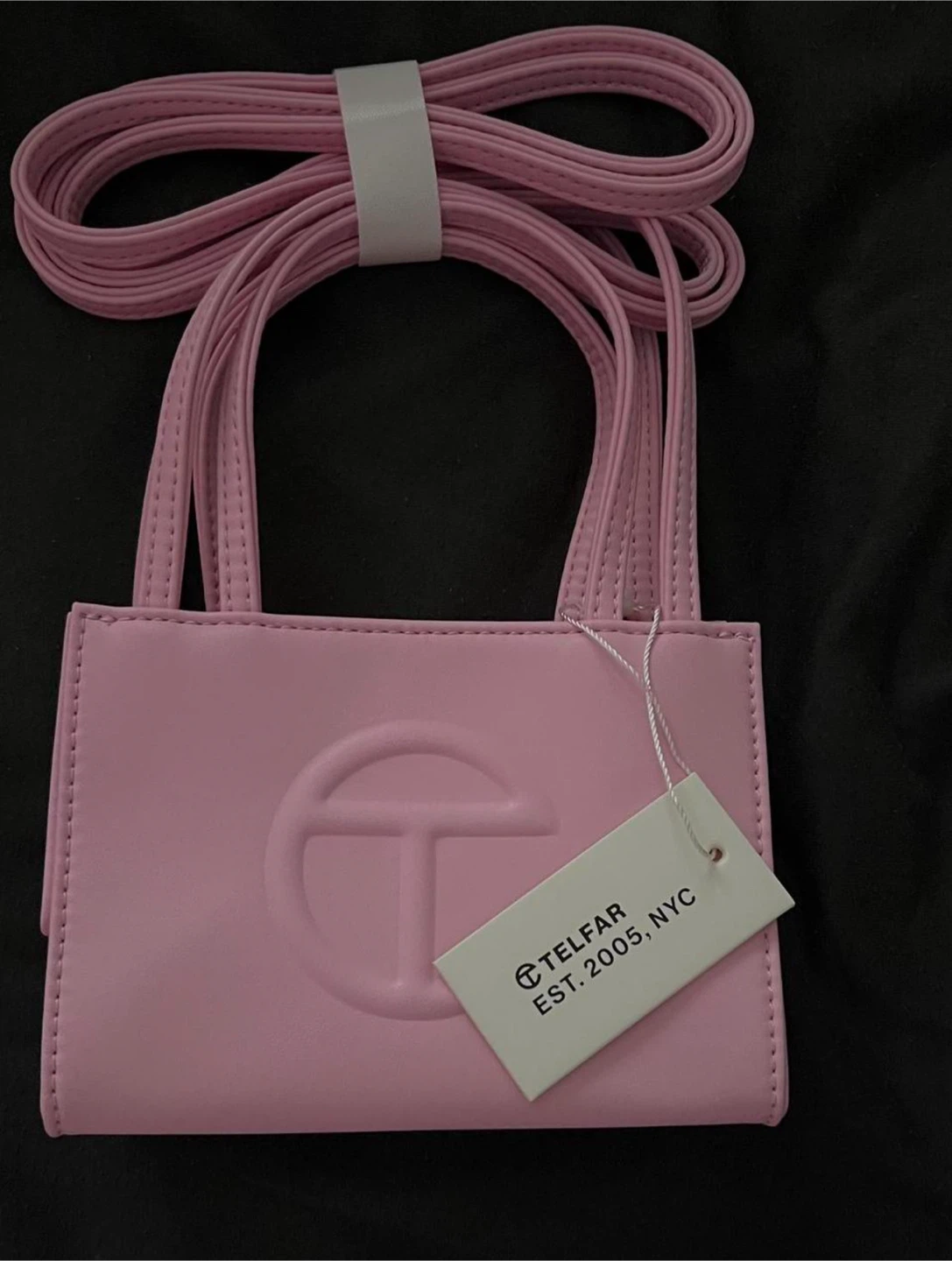 Telfar Pink Small Shopping Bag