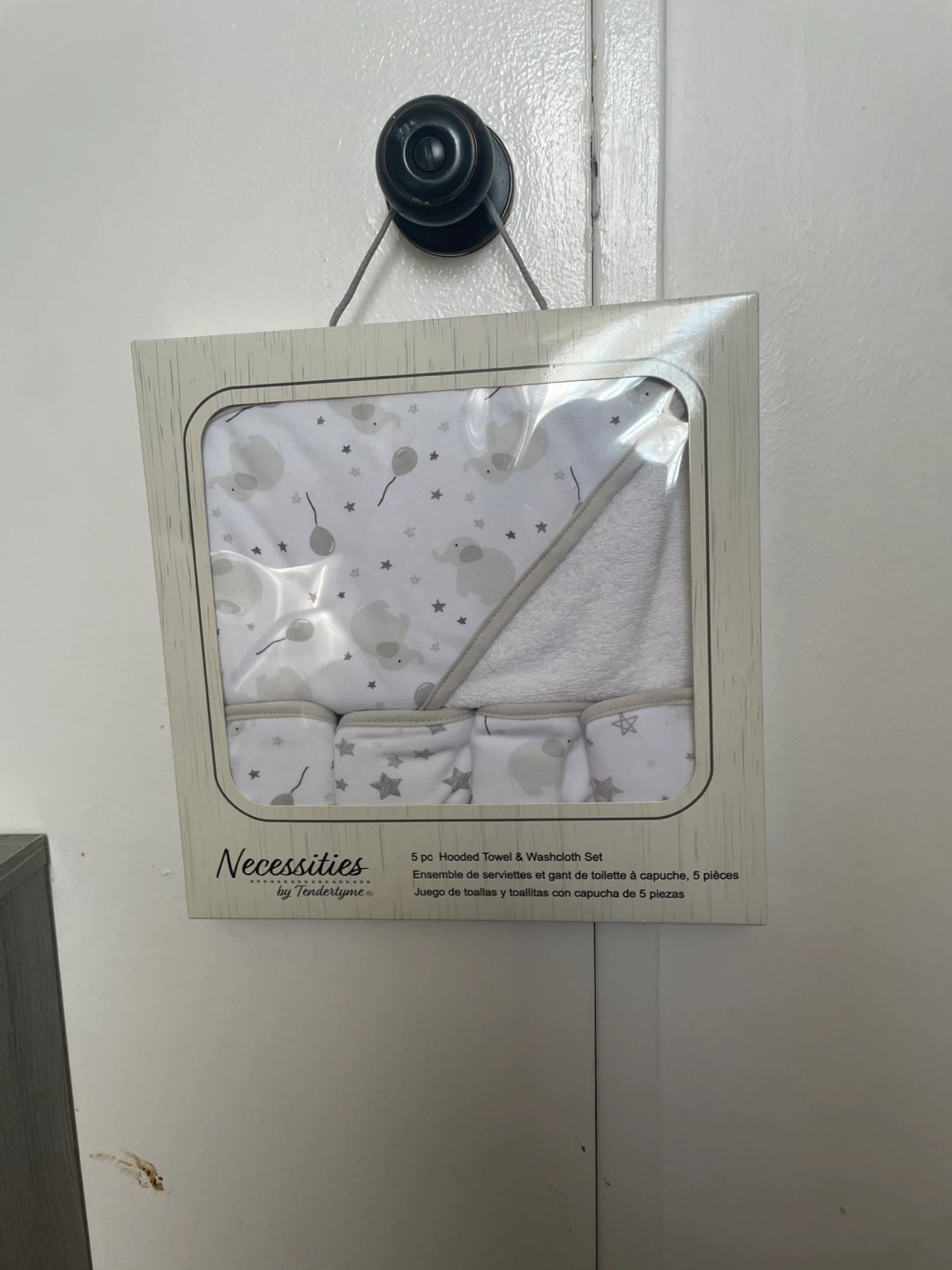 5 pc Hooded Towel & Washcloth Set by Tenderlyme