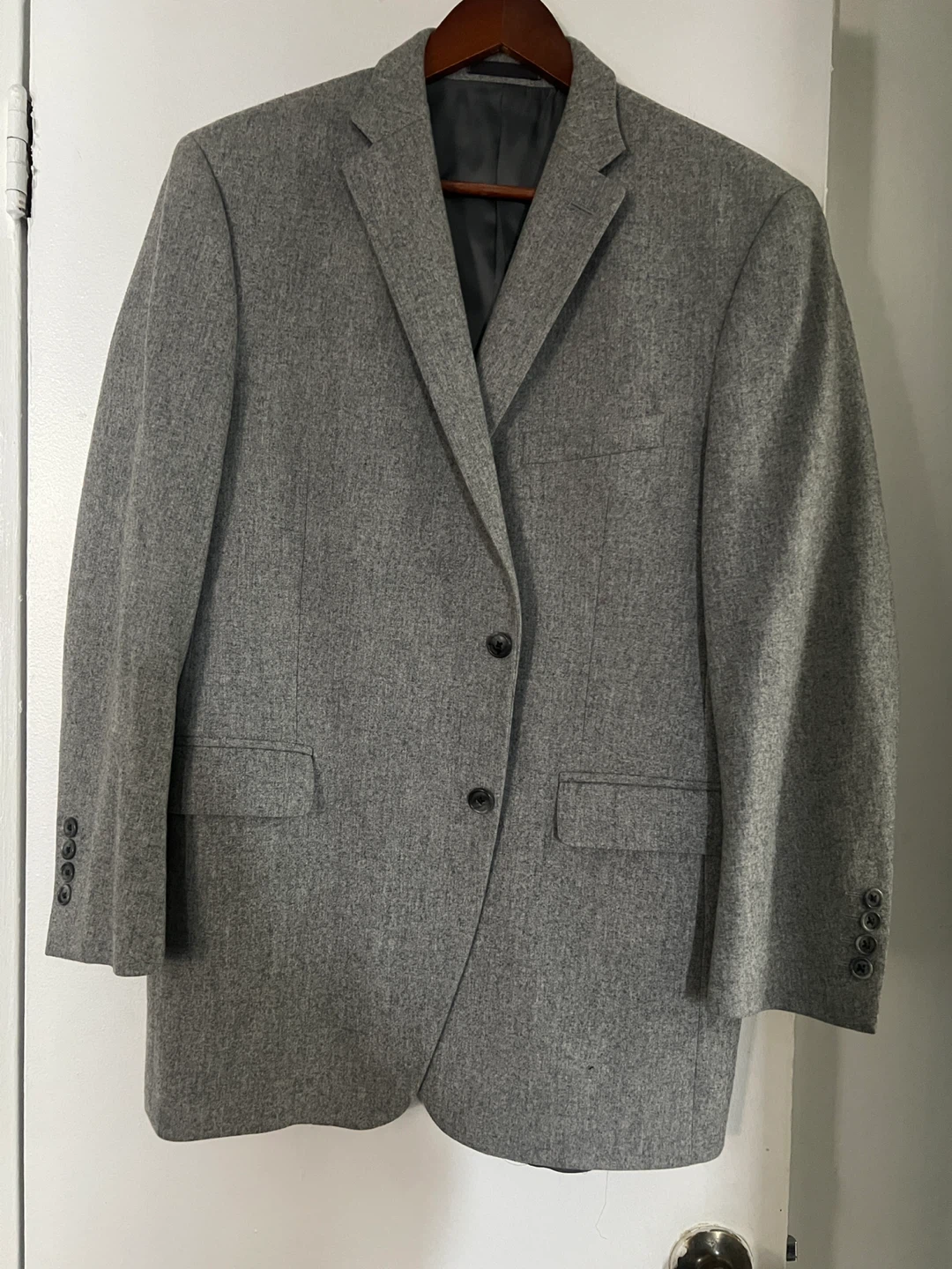 PER Toronto Grey Wool Blazer