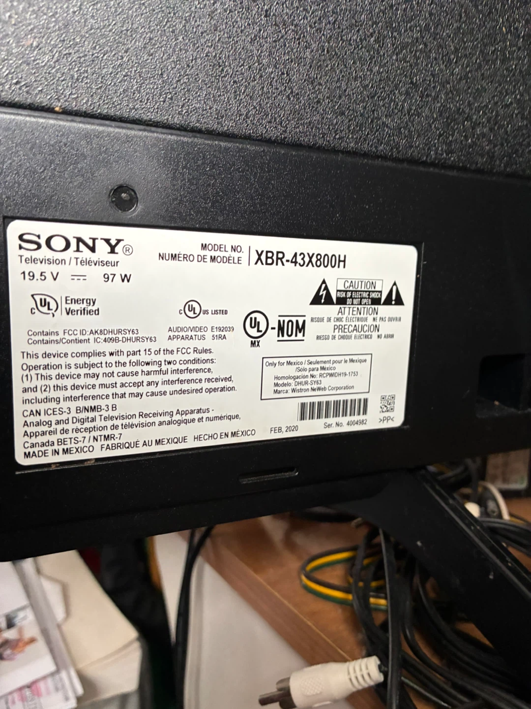 Sony XBR-43X800H 43-inch 4K UHD TV