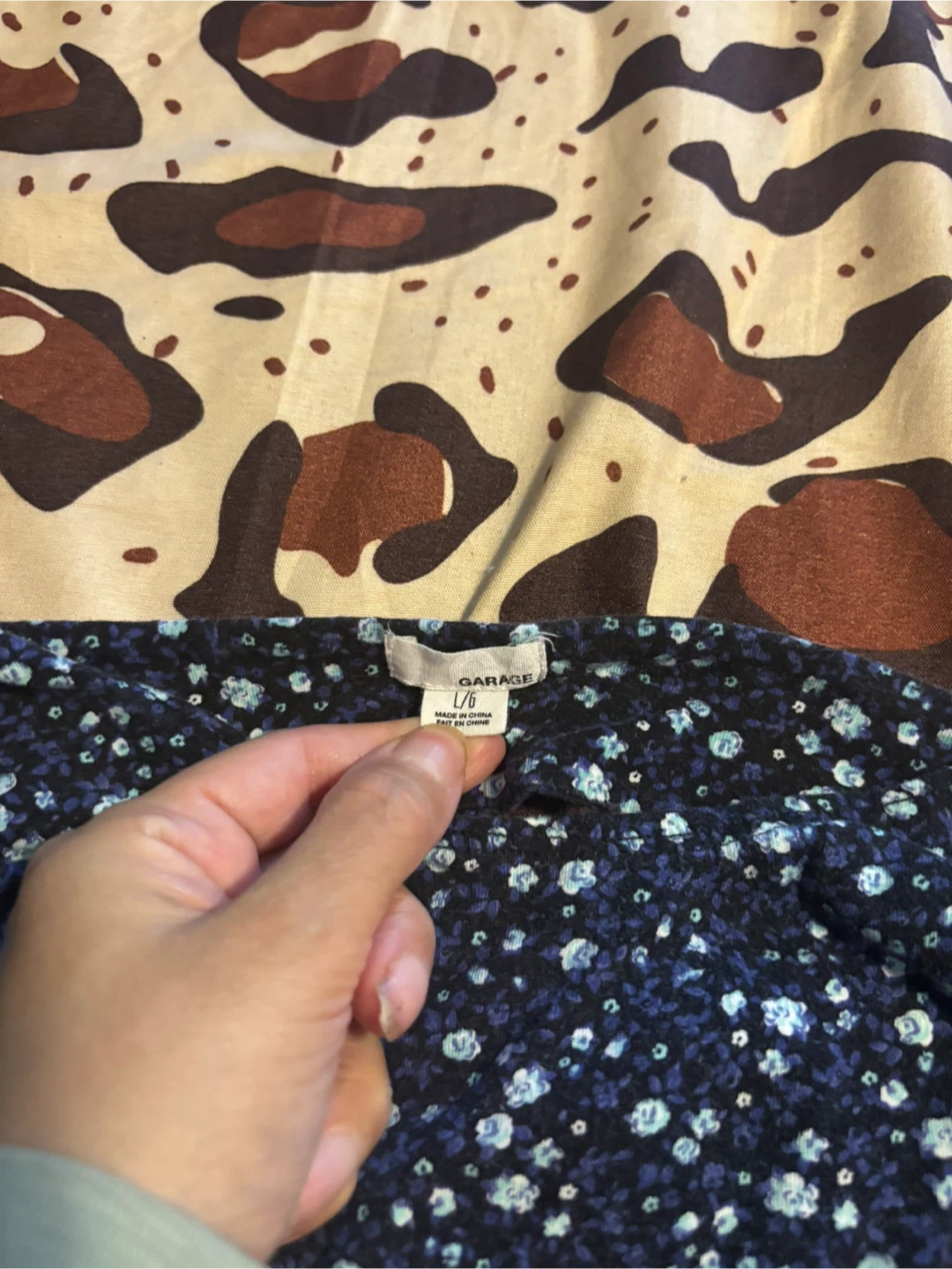 Garage Women's Blue Floral Dress Size L/G - photo 2