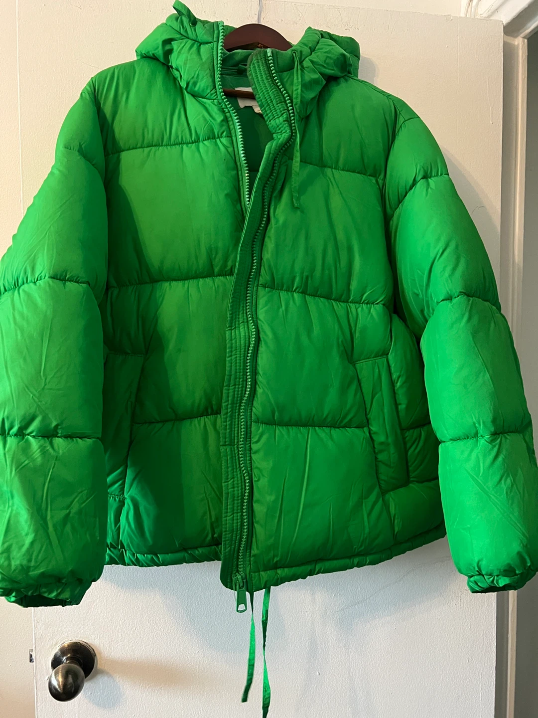 Bright Green Puffer Jacket