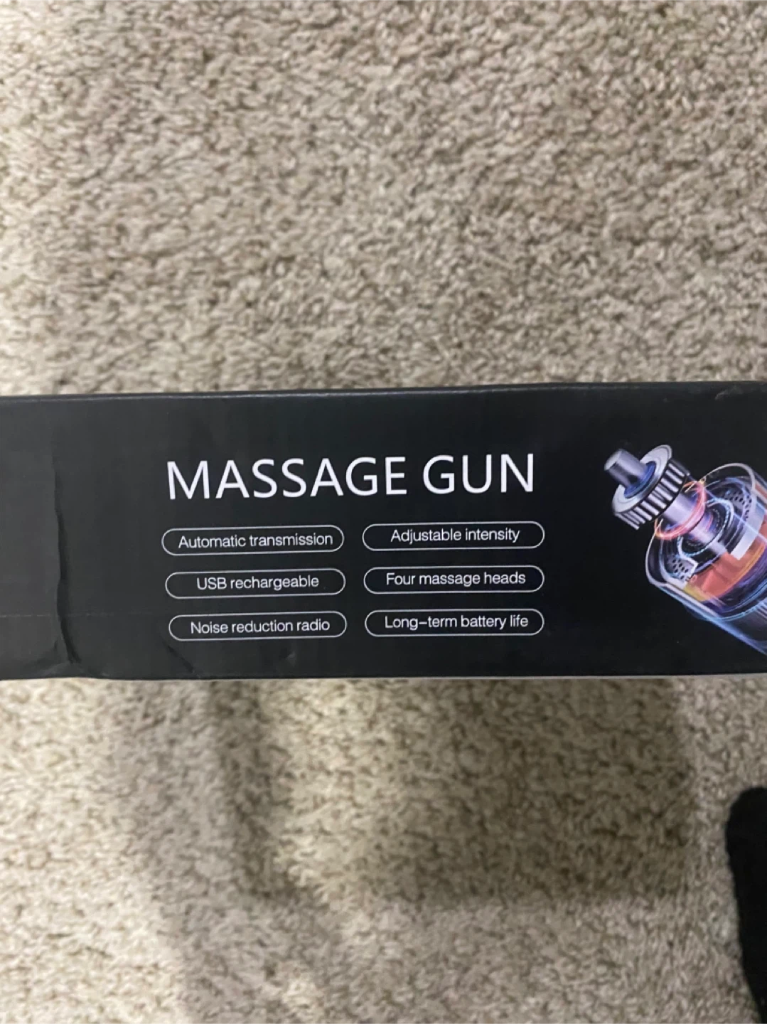Massage Gun with USB Rechargeable, 4 Massage Heads - photo 3