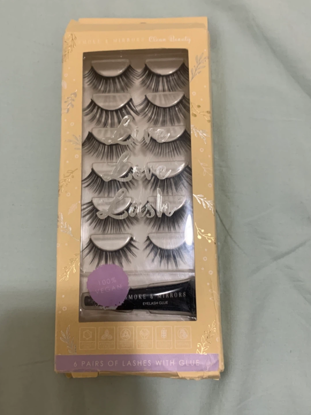 Moke & Mirrors False Eyelashes - 6 Pairs with Glue