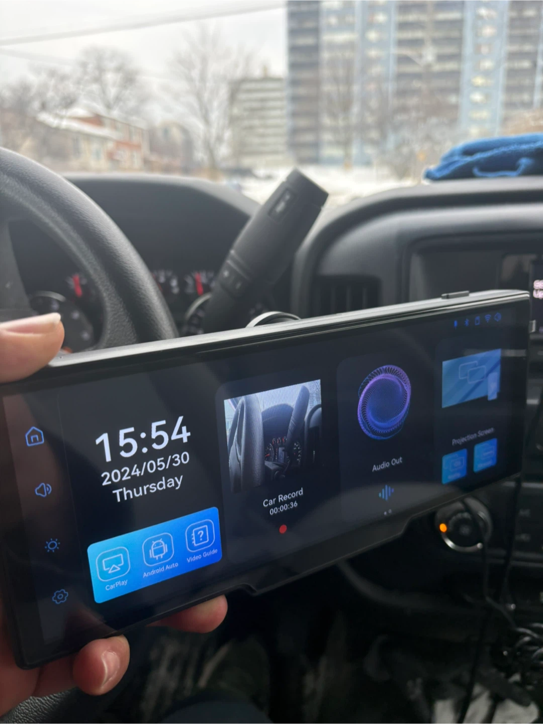 IWEY iK7 Dash Cam Mirror with HD IPS Screen