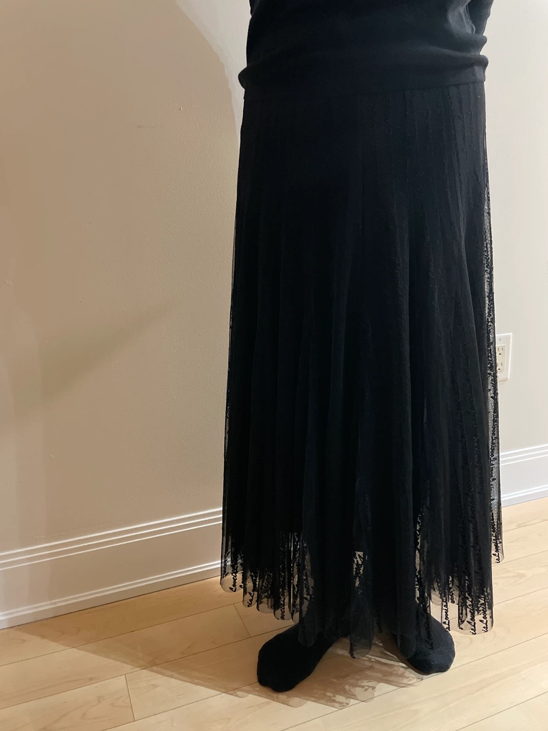Japanese brand Black Lace Maxi Skirt - photo 2