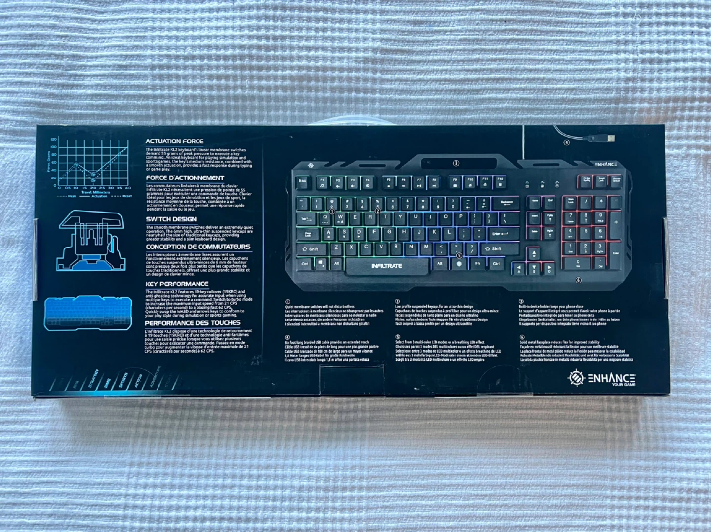 ENHANCE Gaming Keyboard and Mouse - photo 2