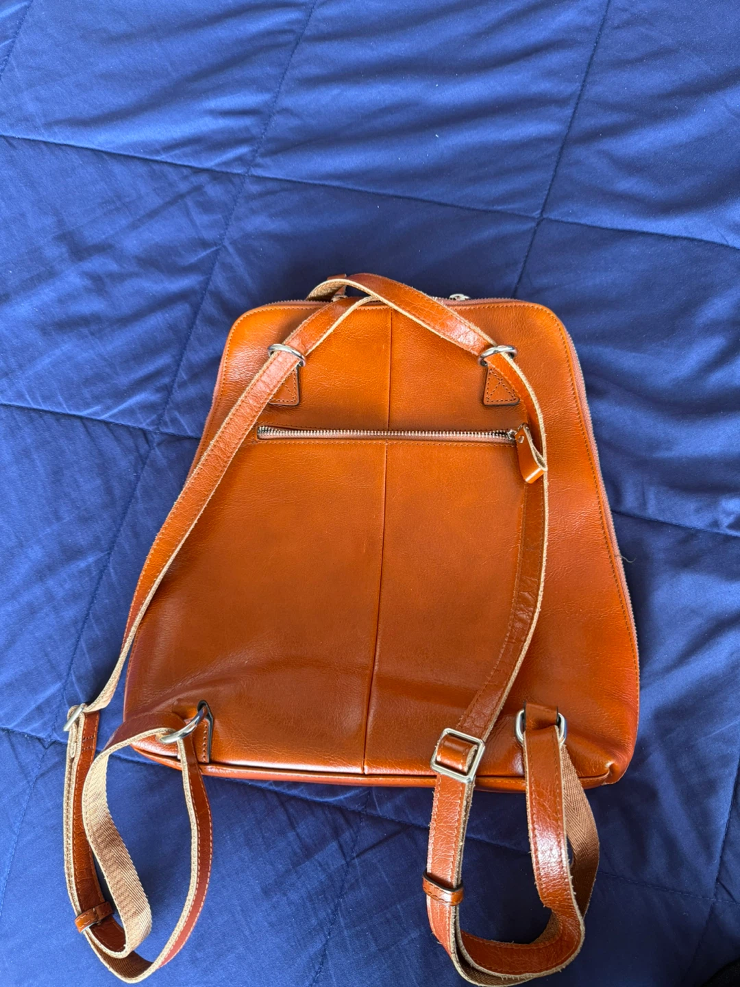 IsZone Brown Leather Backpack/Purse - photo 2