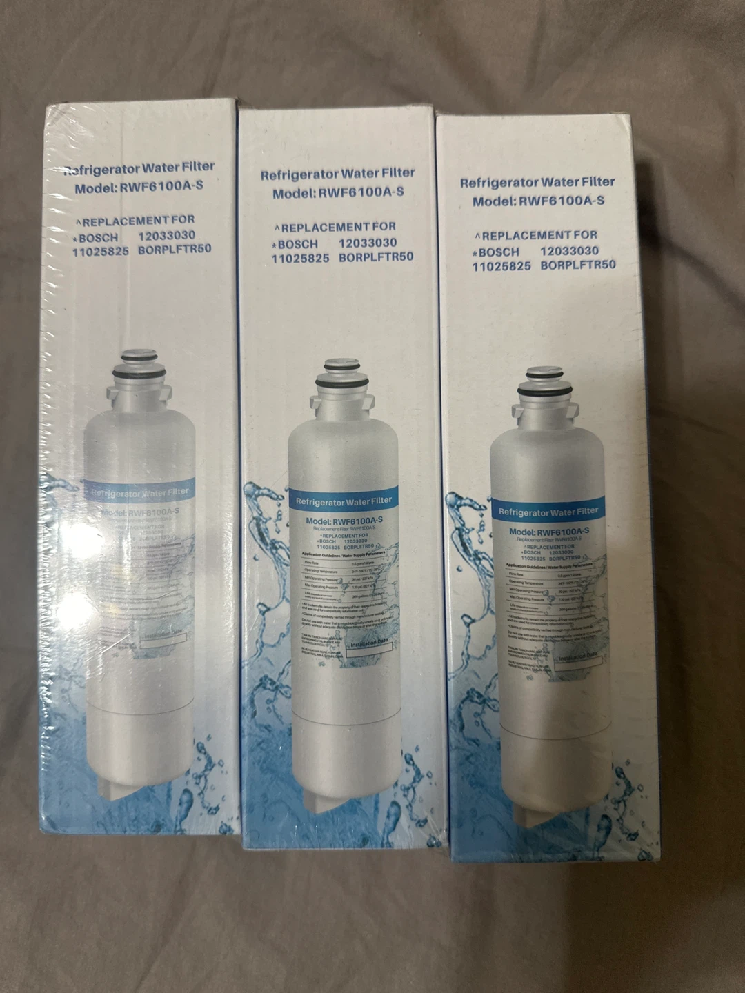 Bosch Refrigerator Water Filter RWF6100A-S (3-Pack) - photo 2