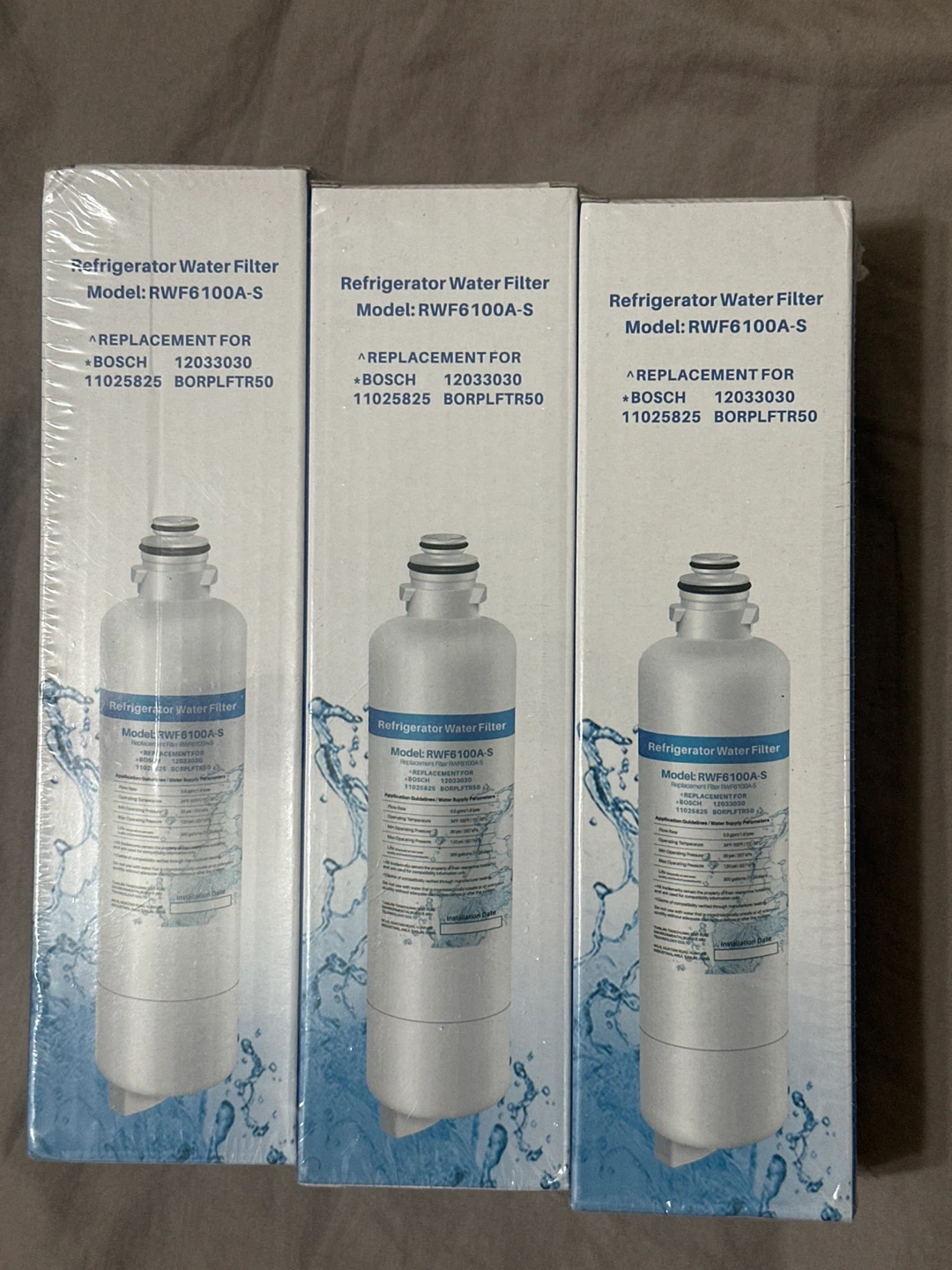Bosch Refrigerator Water Filter RWF6100A-S (3-Pack)