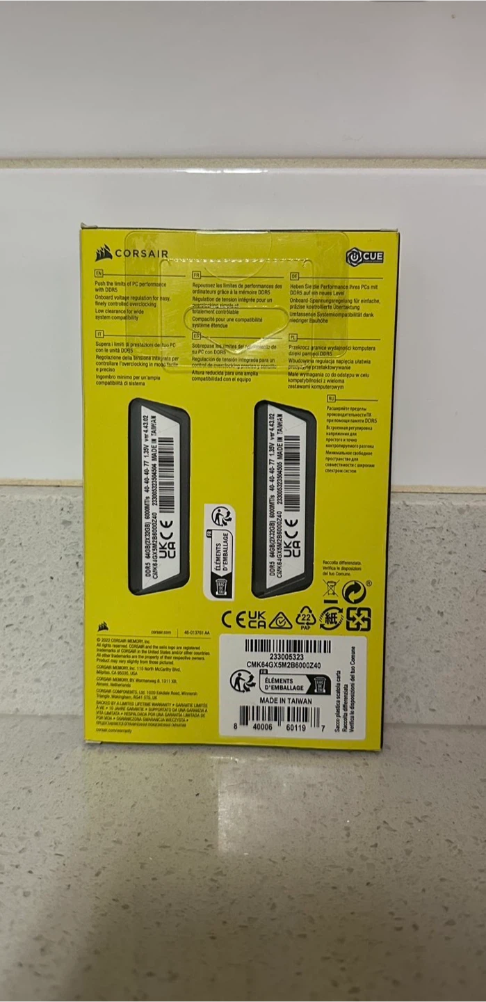 DDR5 64GB Corsair AMD Ram Fully sealed - photo 2