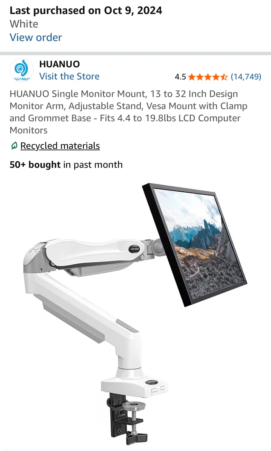 Hunauo Monitor Stand - Just an year old - Mint Condition