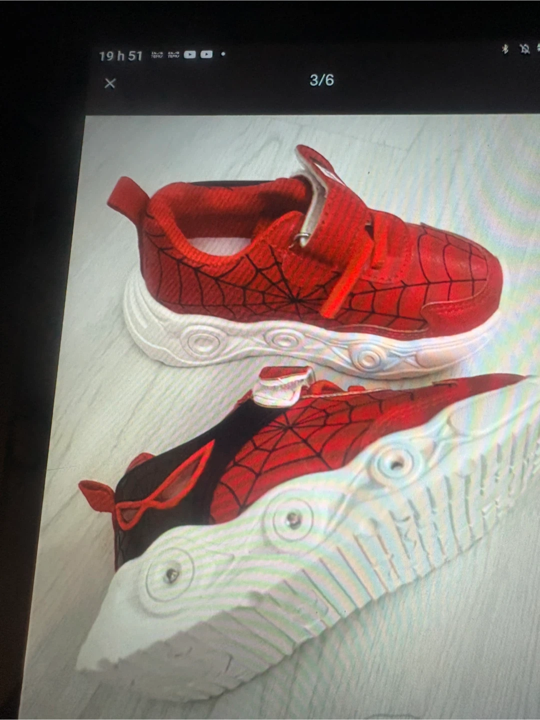 Espadrilles Spiderman pour enfants avec lumières - Taille 26 - photo 3