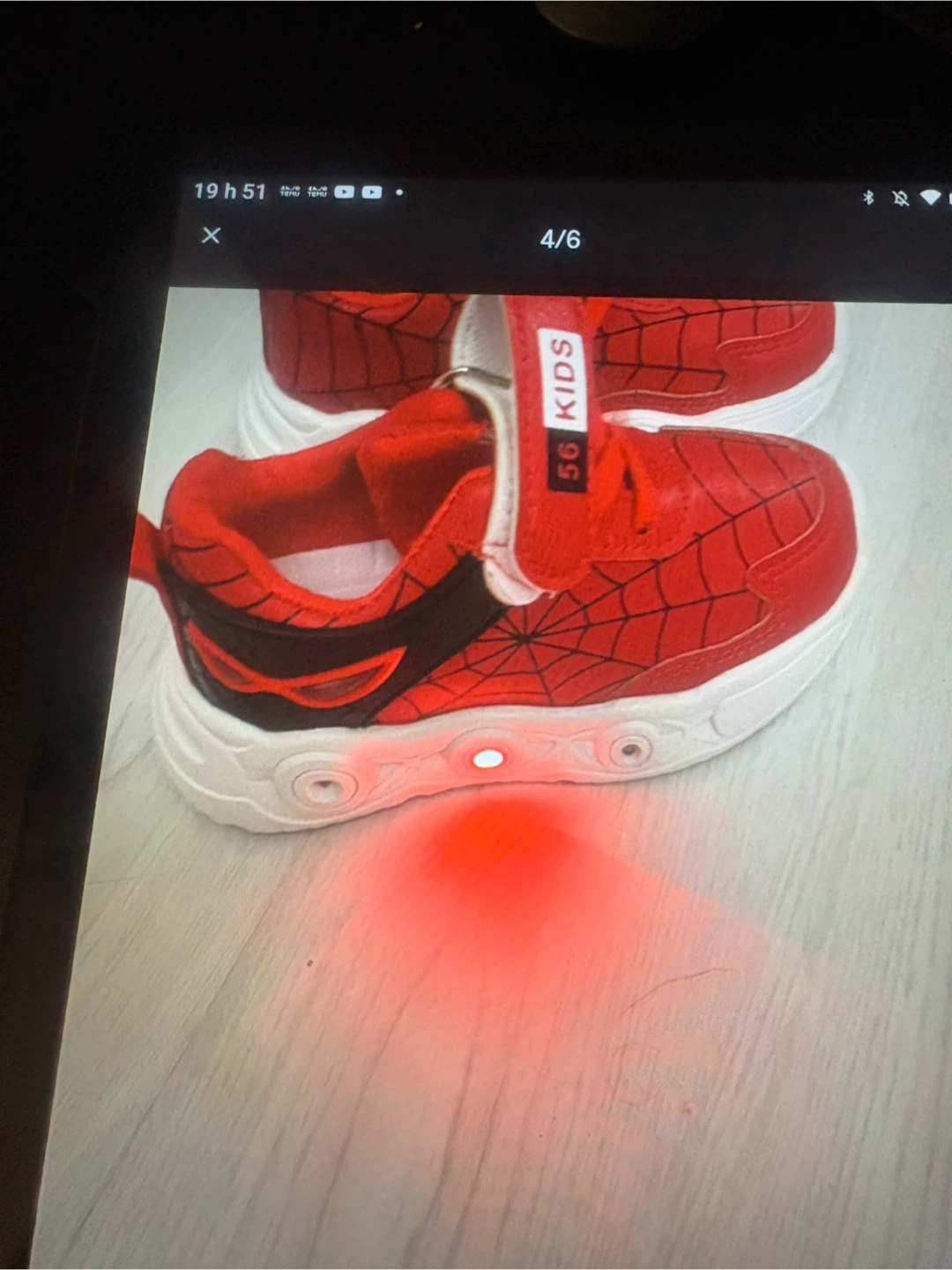 Espadrilles Spiderman pour enfants avec lumières - Taille 26 - photo 4