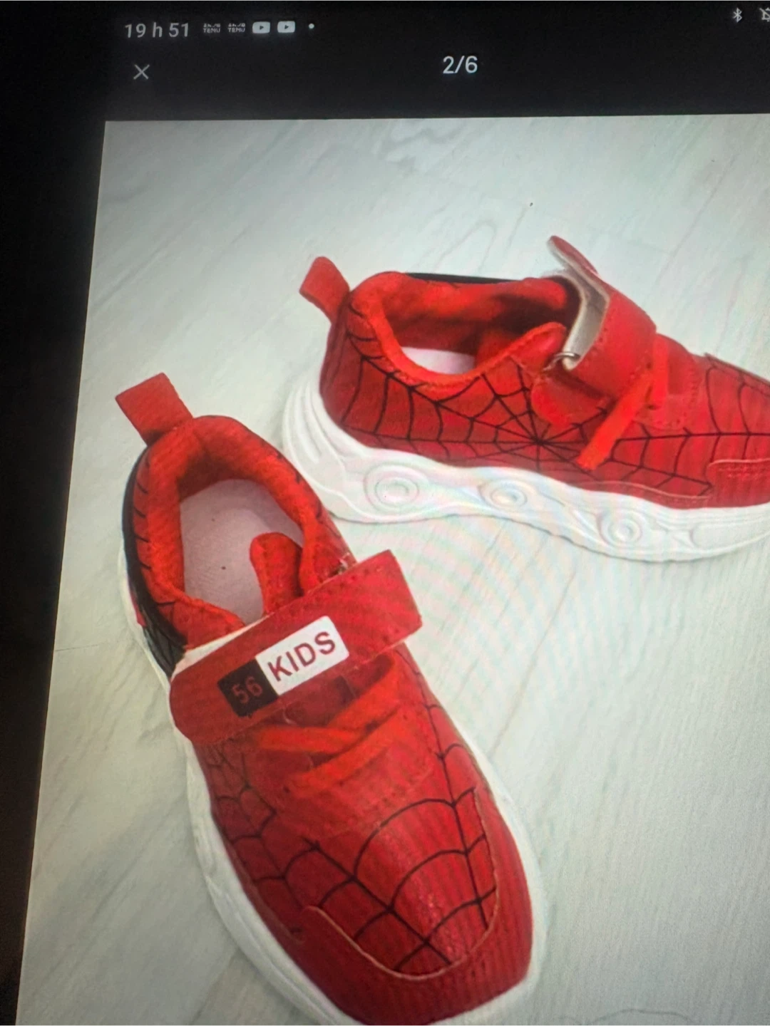 Espadrilles Spiderman pour enfants avec lumières - Taille 26 - photo 2