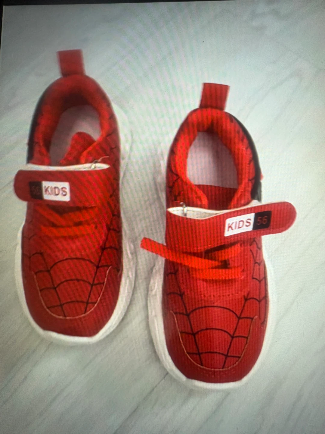 Espadrilles Spiderman pour enfants avec lumières - Taille 26