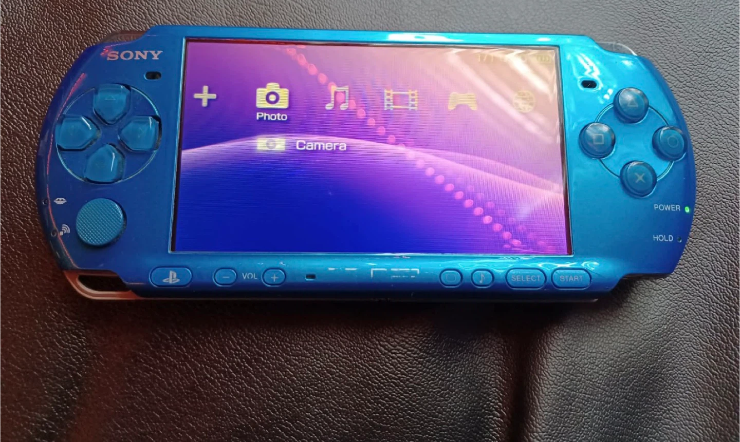 Modded Sony PSP 3000 Handheld Game Console - Blue