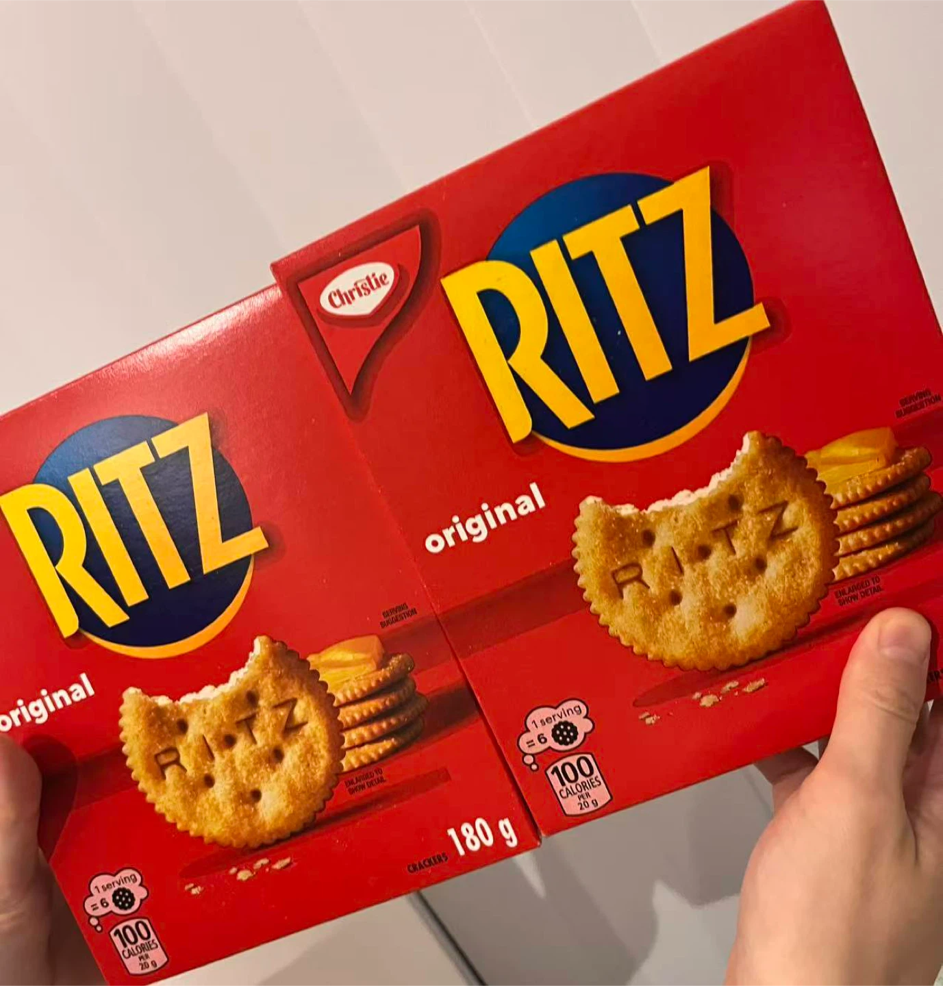 2 boxes Ritz Original Crackers - 180g