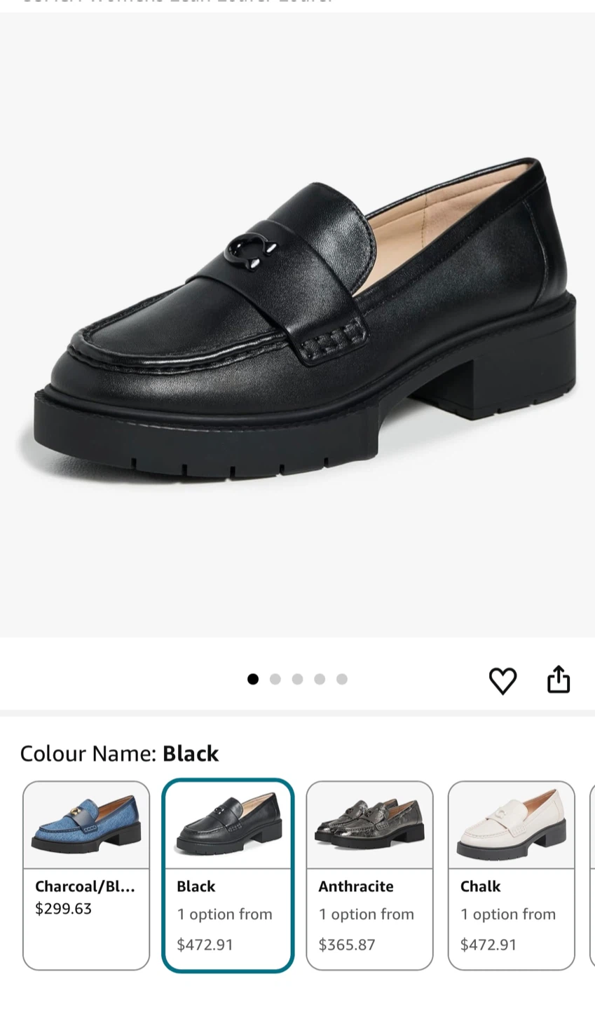 Coach Leah chunky sole leather loafers - photo 2