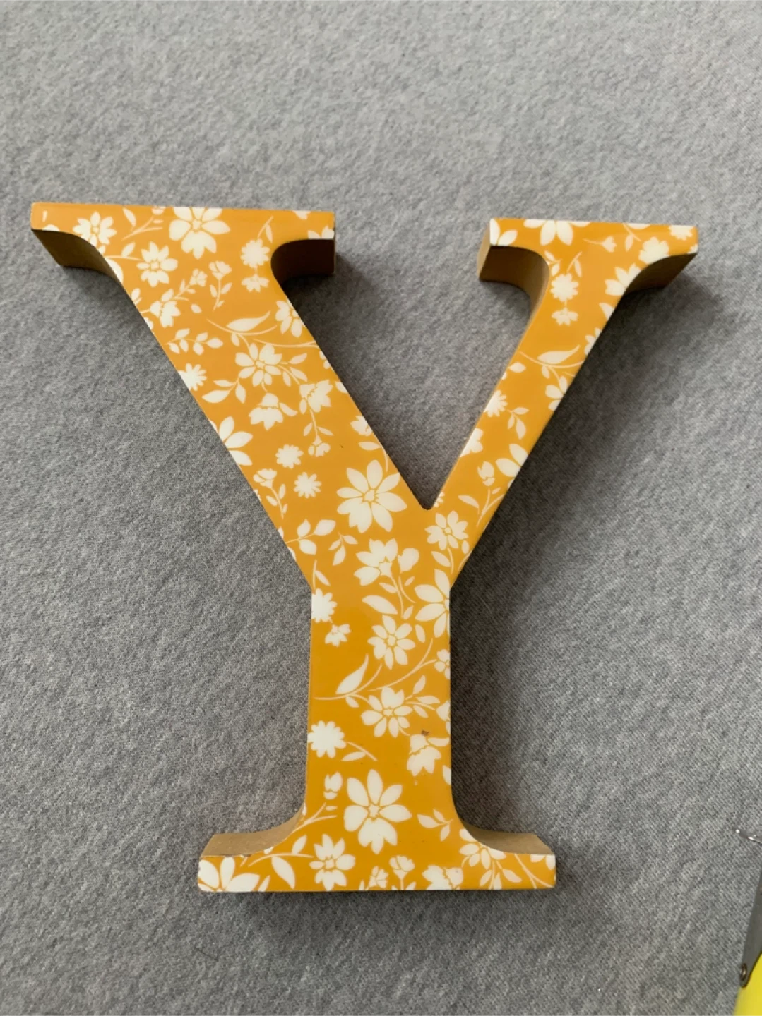 "Y" Wooden Letter Decor