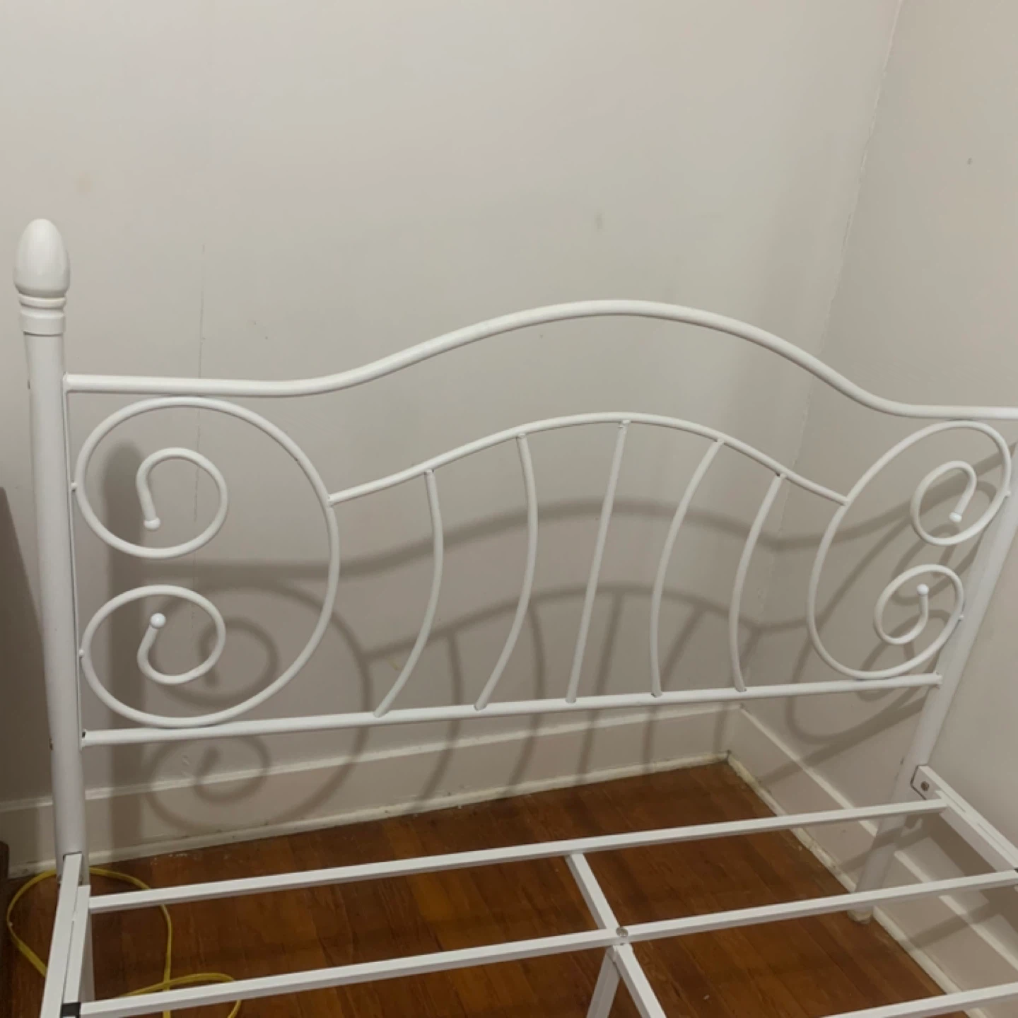 White Metal Bed Frame - photo 2