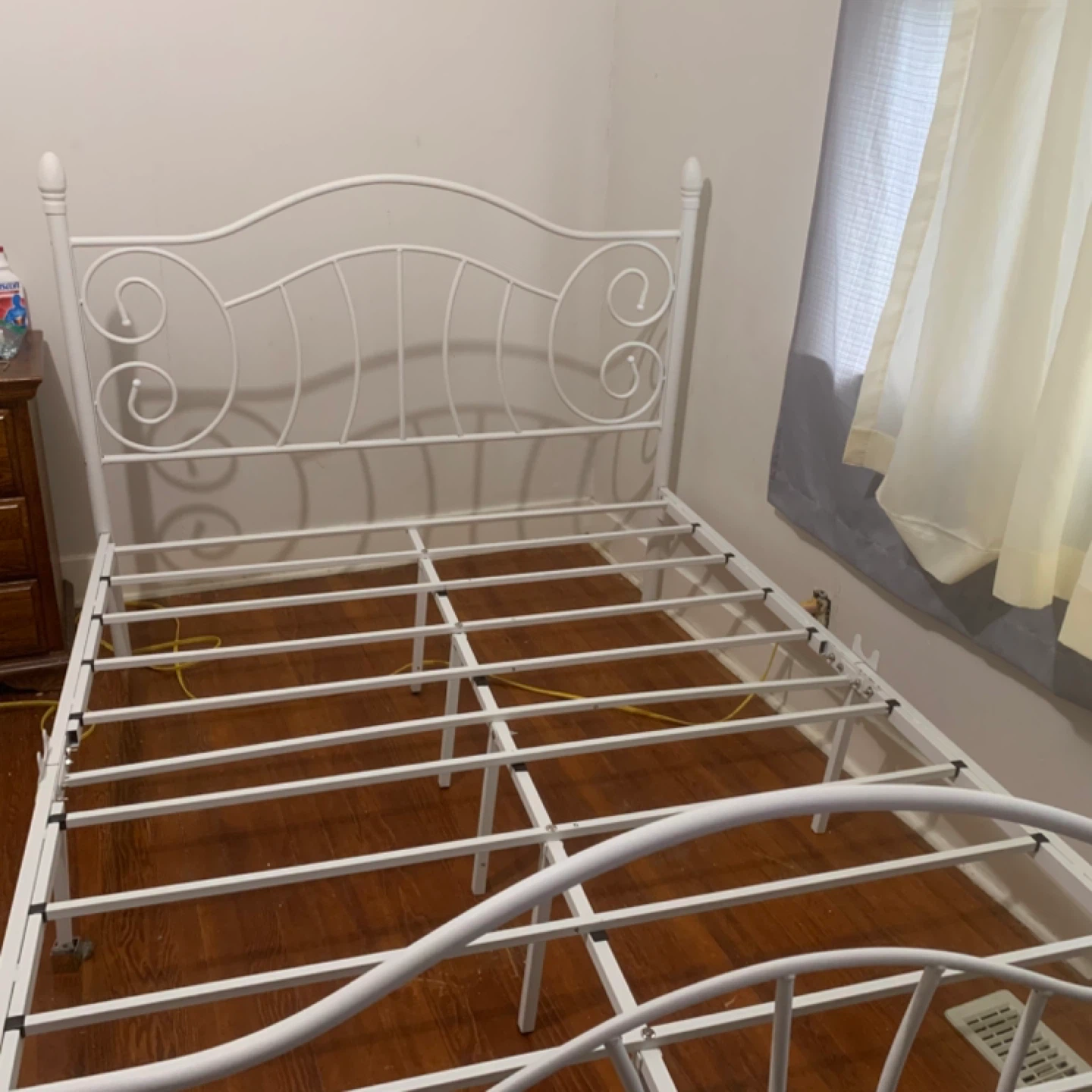 White Metal Bed Frame