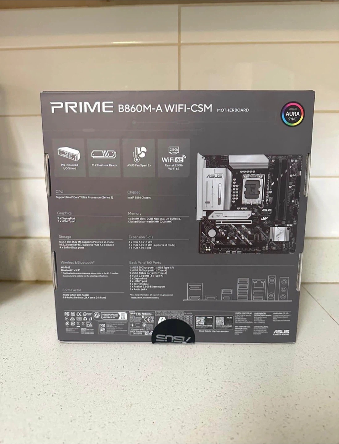 ASUS PRIME B860M-A WiFi Motherboard - photo 2