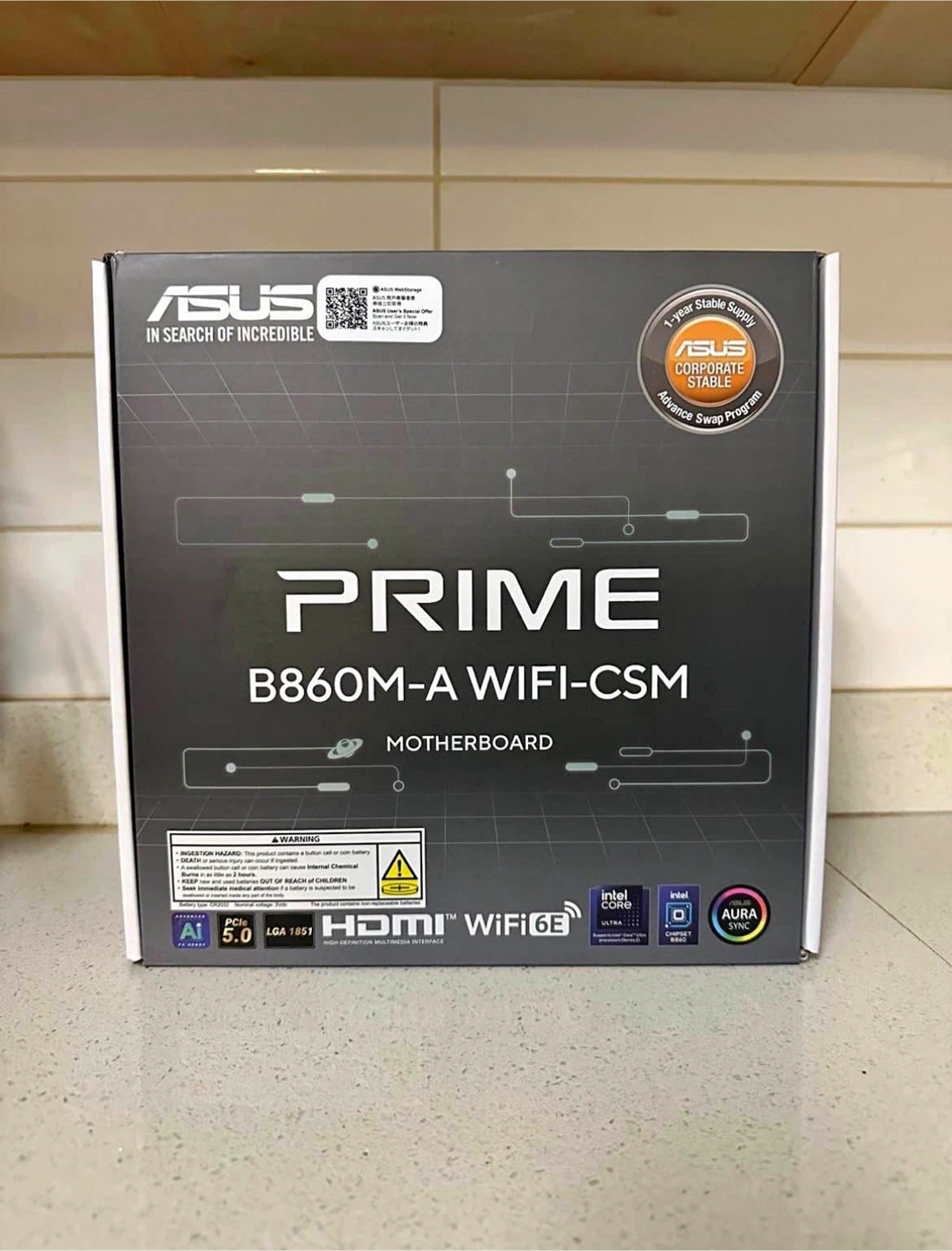 ASUS PRIME B860M-A WiFi Motherboard
