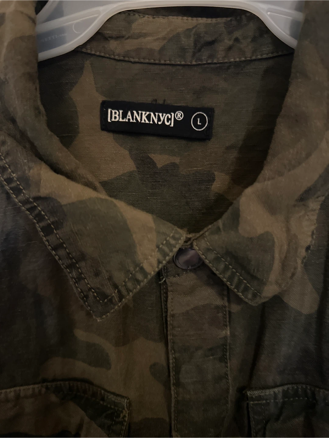 BLANKNYC Camo Sleeveless Utility Romper Size L - photo 2